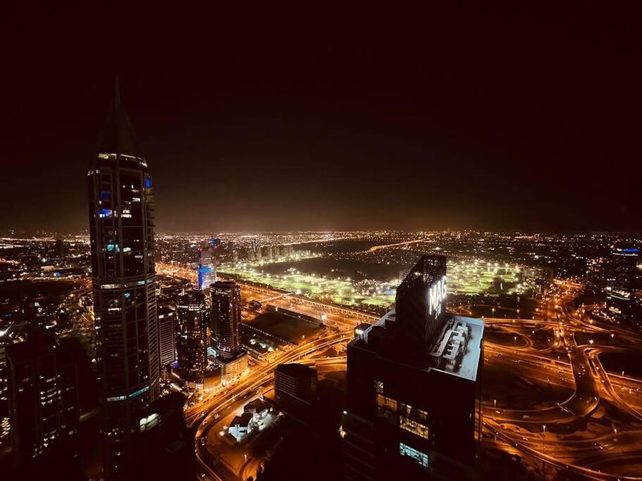 High Floor With City Skyline & Burj Khalifa View 3 Bedroom Unit Marina 두바이 외부 사진