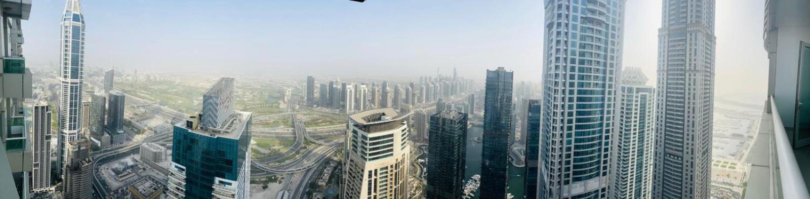 High Floor With City Skyline & Burj Khalifa View 3 Bedroom Unit Marina 두바이 외부 사진