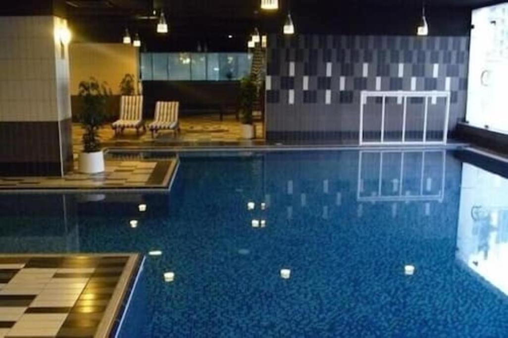 High Floor With City Skyline & Burj Khalifa View 3 Bedroom Unit Marina 두바이 외부 사진