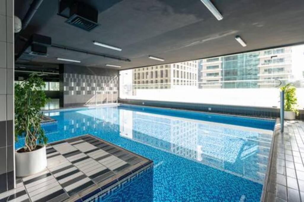 High Floor With City Skyline & Burj Khalifa View 3 Bedroom Unit Marina 두바이 외부 사진