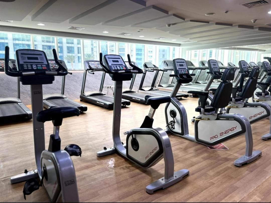 High Floor With City Skyline & Burj Khalifa View 3 Bedroom Unit Marina 두바이 외부 사진