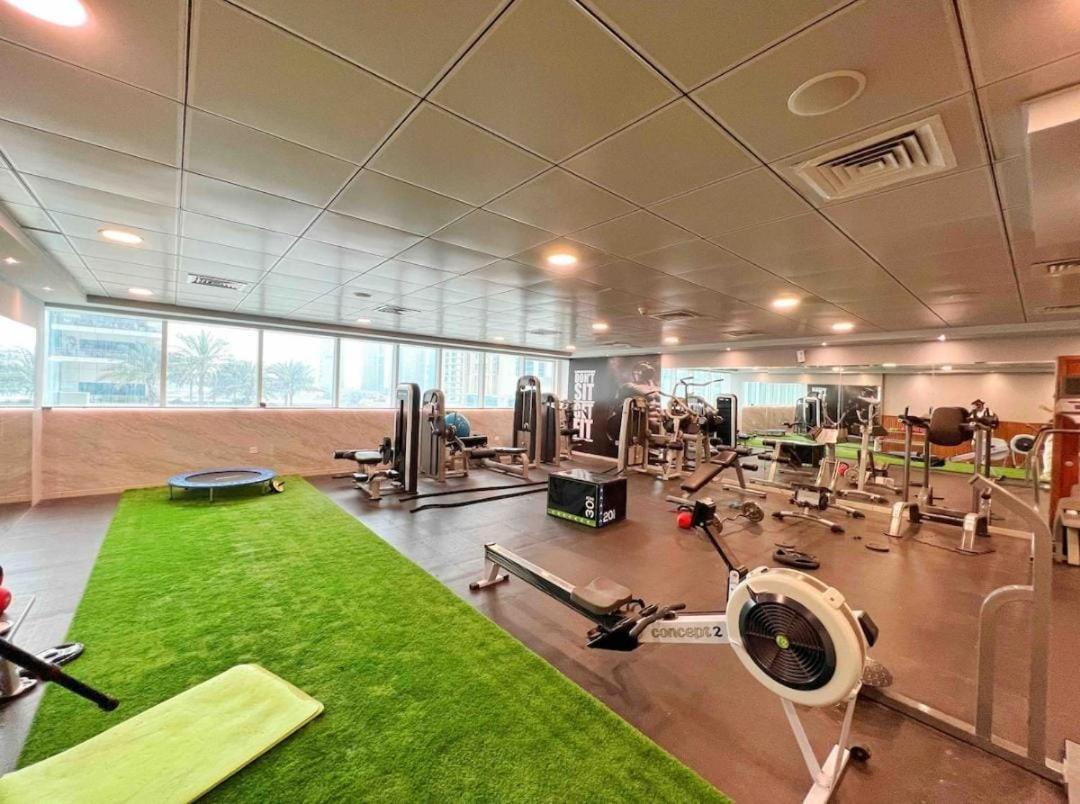 High Floor With City Skyline & Burj Khalifa View 3 Bedroom Unit Marina 두바이 외부 사진