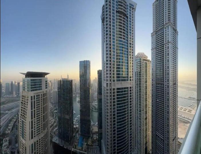 High Floor With City Skyline & Burj Khalifa View 3 Bedroom Unit Marina 두바이 외부 사진