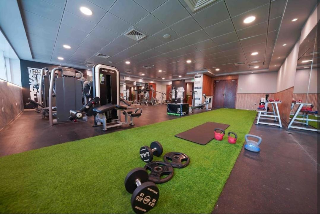 High Floor With City Skyline & Burj Khalifa View 3 Bedroom Unit Marina 두바이 외부 사진